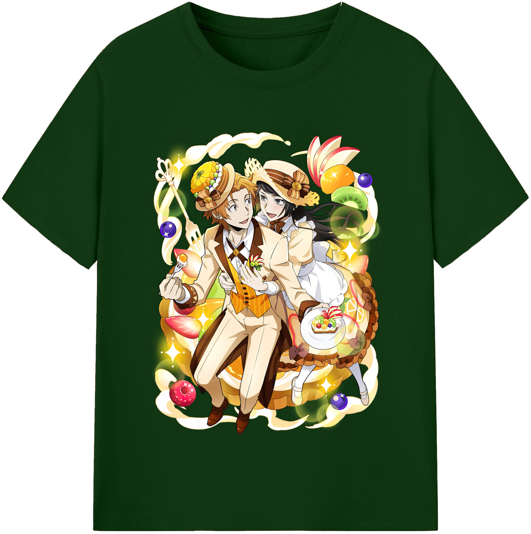 （画像用） 文豪ストレイドッグス Bungo Stray Dogs 綿100％半袖Tシャツ（フロントプリント）